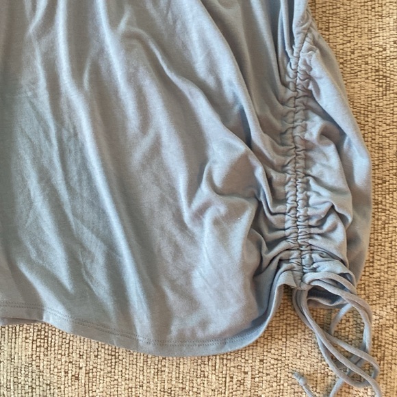 Zenana Premium tank top with side roushing and tie. - Picture 2 of 4